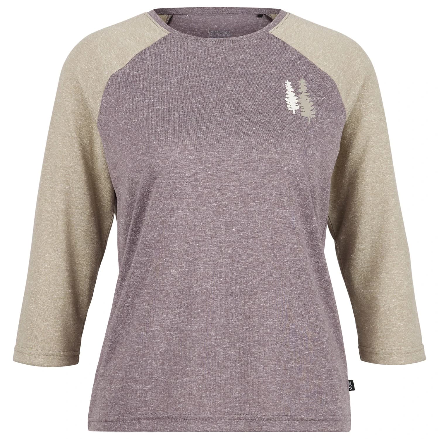 Дамска спортна тениска Stoic Women's Hemp15 LofsdalenSt. III 3/4 Sport shirt - Dark Purple / Hay Green