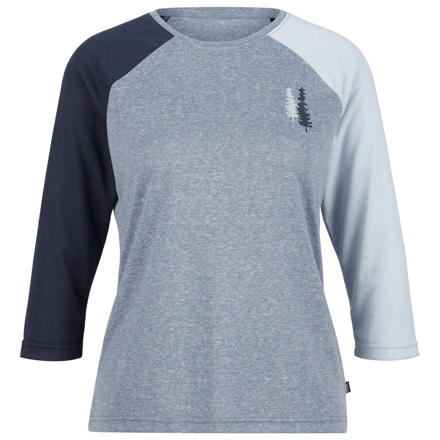 Дамска спортна тениска Stoic Women's Hemp15 LofsdalenSt. III 3/4 Sport shirt - Ocean Blue / Multi