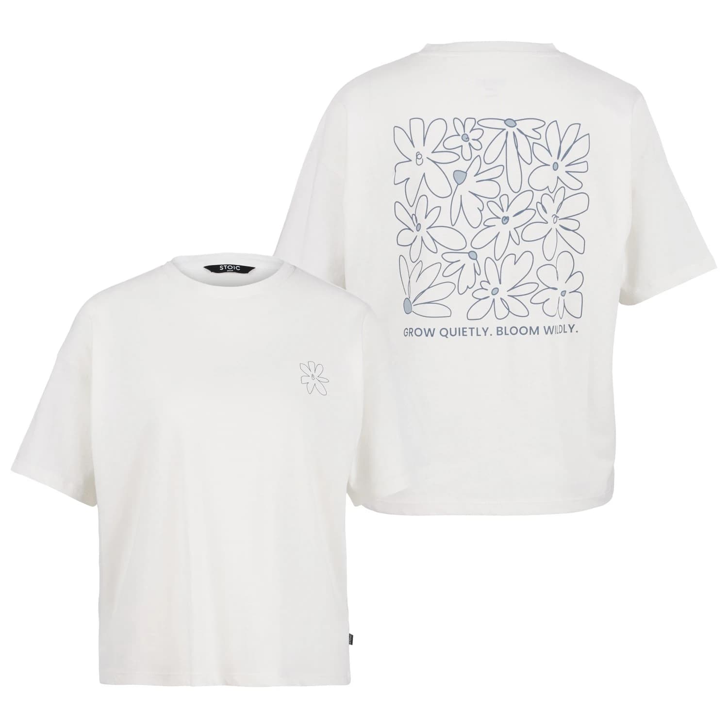 Дамска тениска Stoic Women's Hemp30 AmalSt. Backprint Tee T-shirt - Blanc White