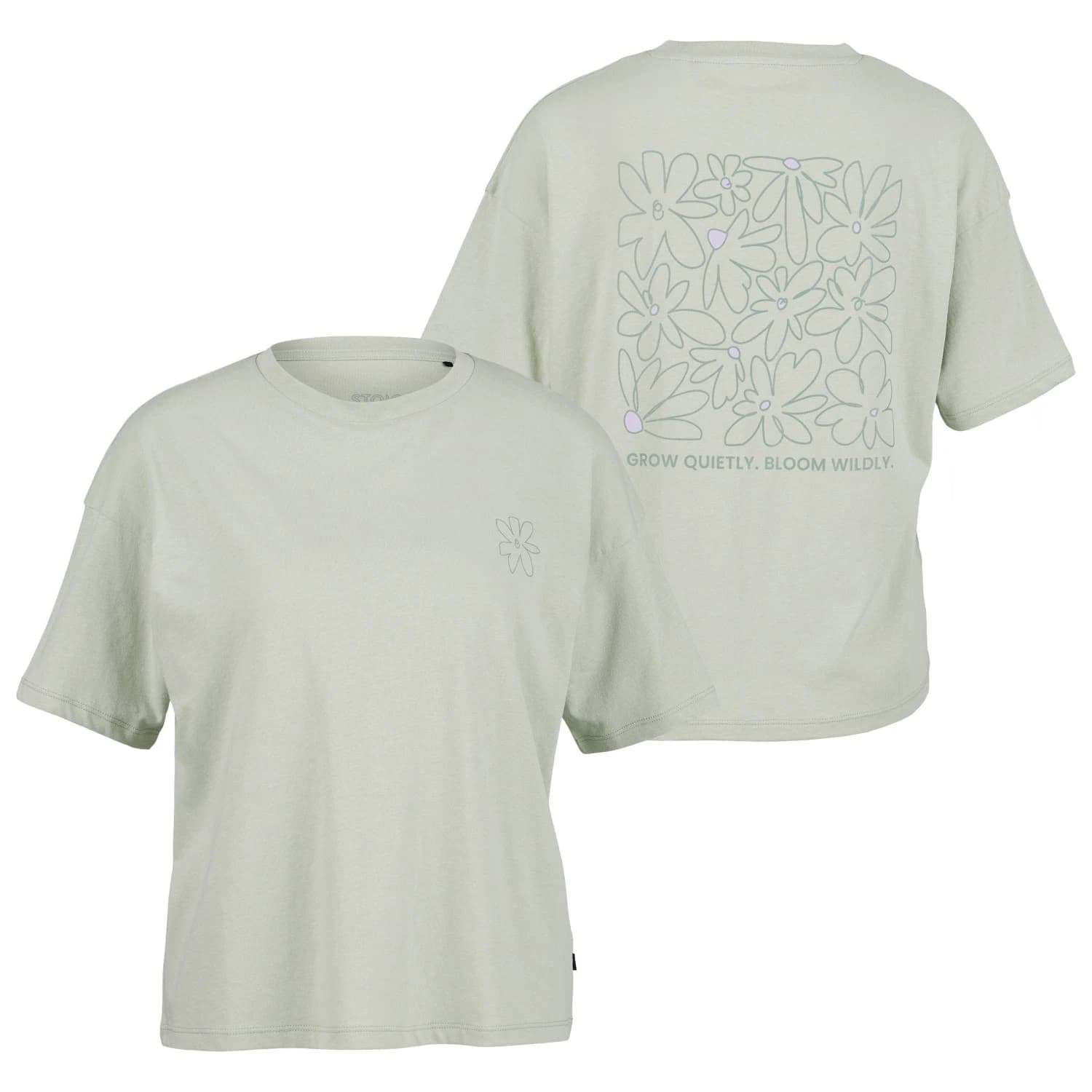 Дамска тениска Stoic Women's Hemp30 AmalSt. Backprint Tee T-shirt - Light Agave Green