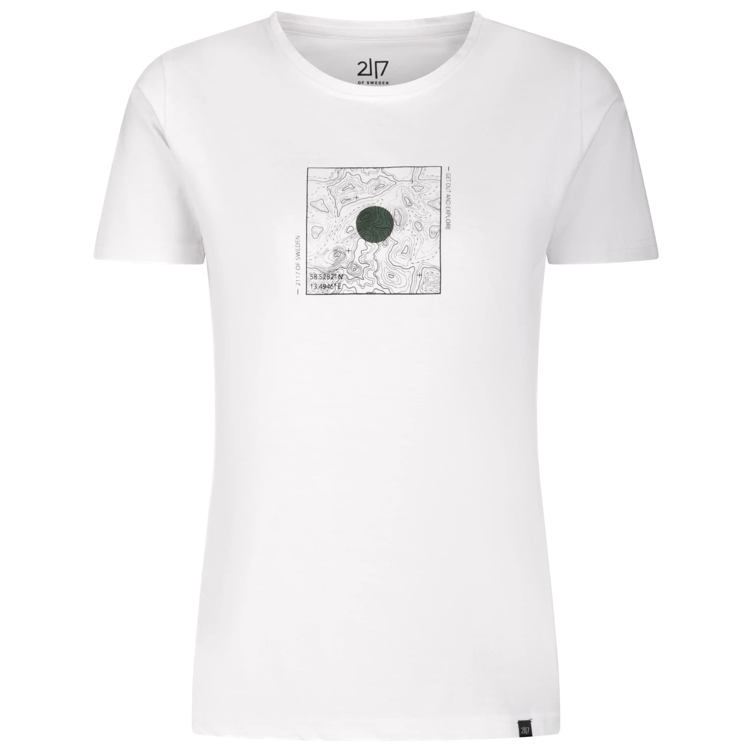 Дамска тениска 2117 of Sweden Women's Apelviken T-Shirt Print T-shirt - White