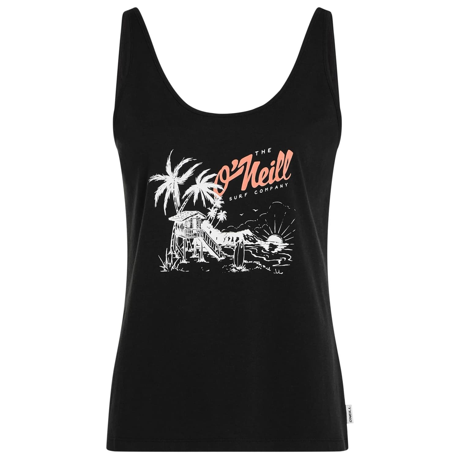 Дамски топ O'neill Women's Graphic Tanktop - Black Out