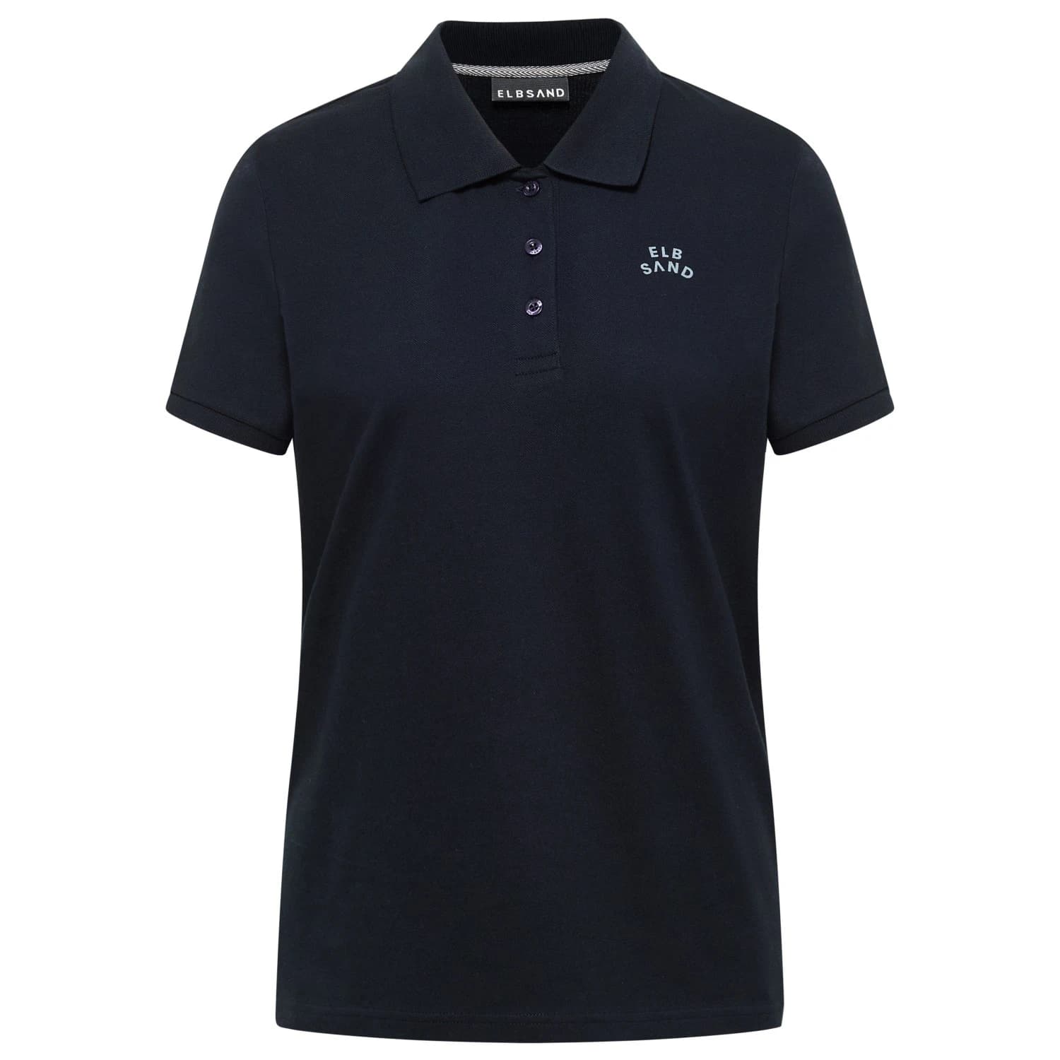 Дамска поло тениска ELBSAND Women's Stina Polo shirt - Coldwater / White