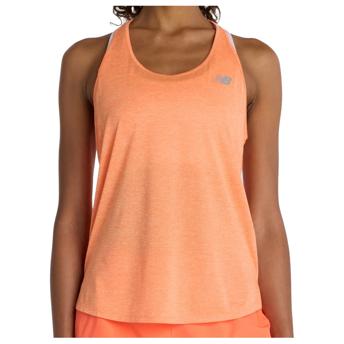 Дамски потник с широка презрамка New balance Women's Athletics Tank Tank top - Tangerine Heat