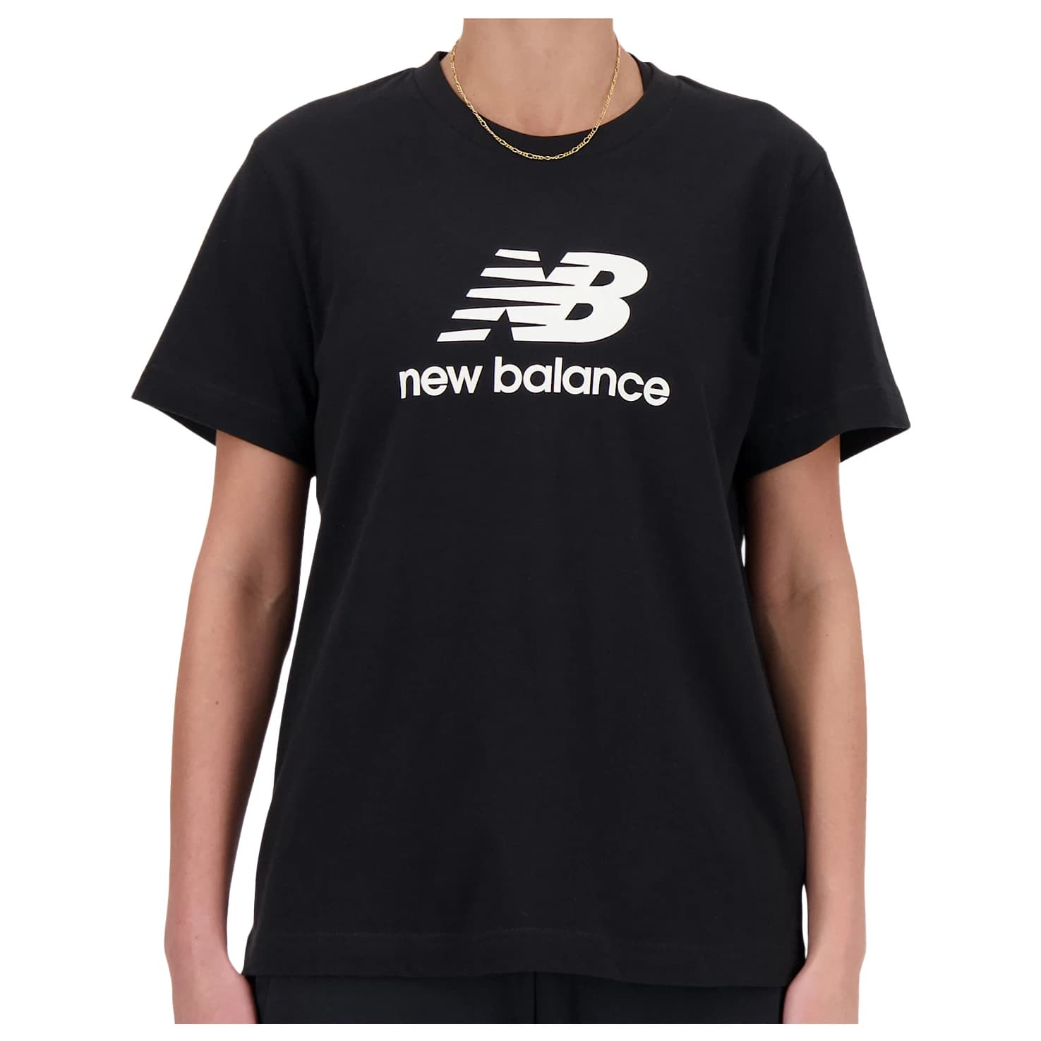Дамска тениска New Balance Women's Sport Essentials Jersey Logo T-Shirt - Black