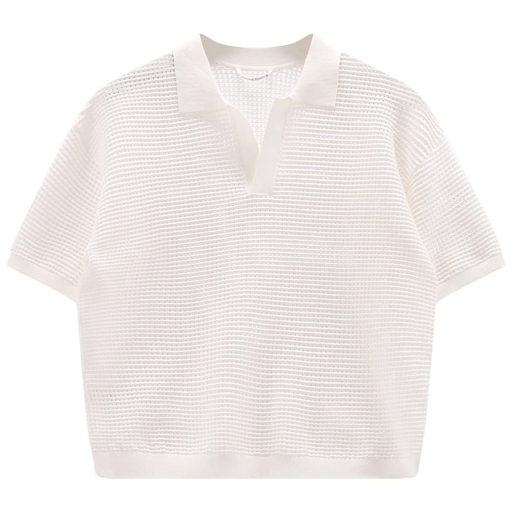 Поло тениска Jeanne Baret Women's Saffron Polo Shirt - B.Co Gesso / White