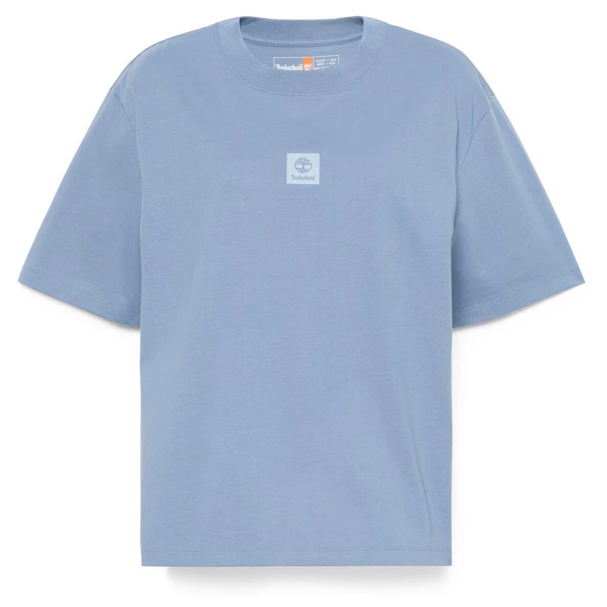 Дамска тениска Timberland Women's Stack Logo S/S Tee T-shirt - Stone Wash