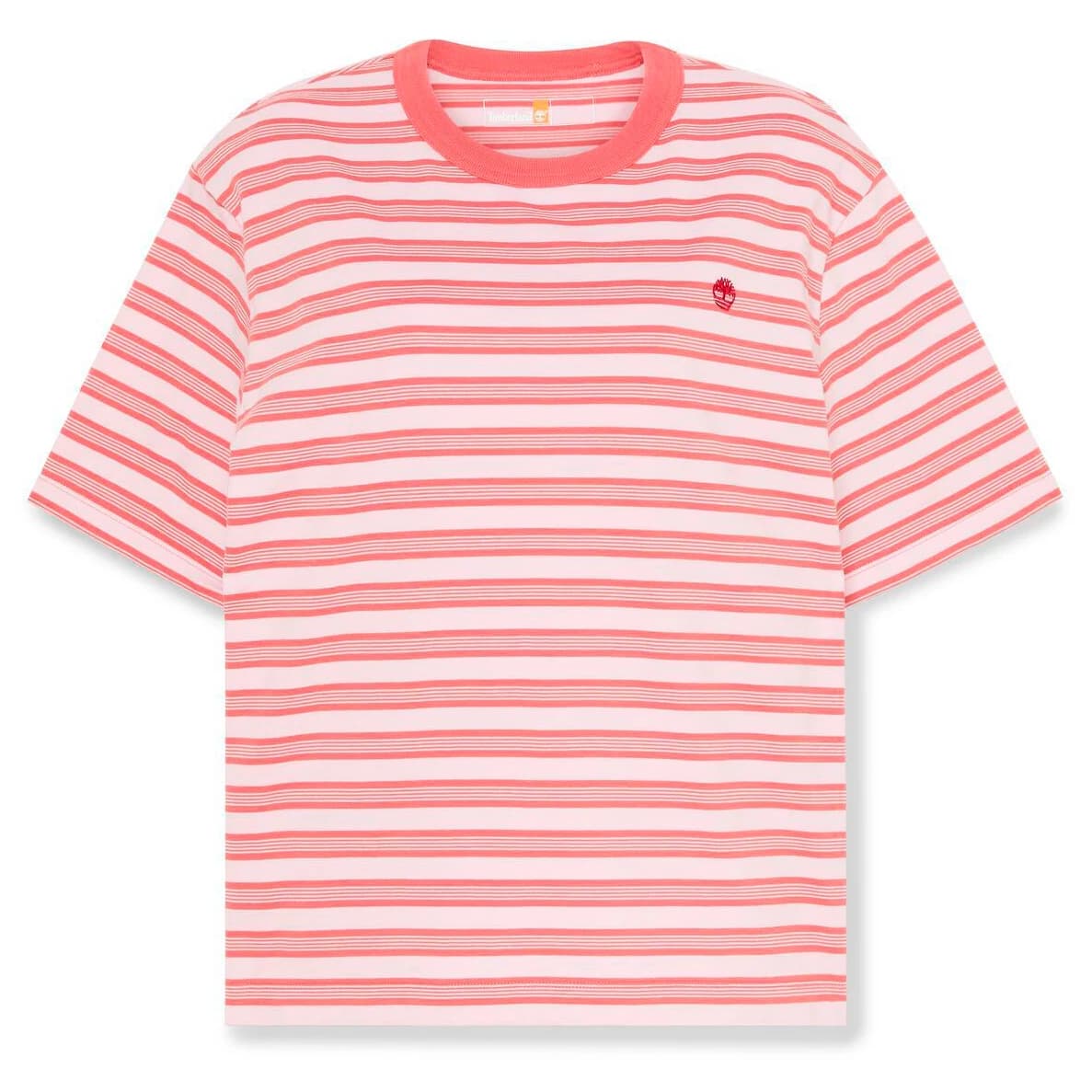 Дамска тениска Timberland Women's Stripe S/S Tee T-shirt - Mineral Red Yd
