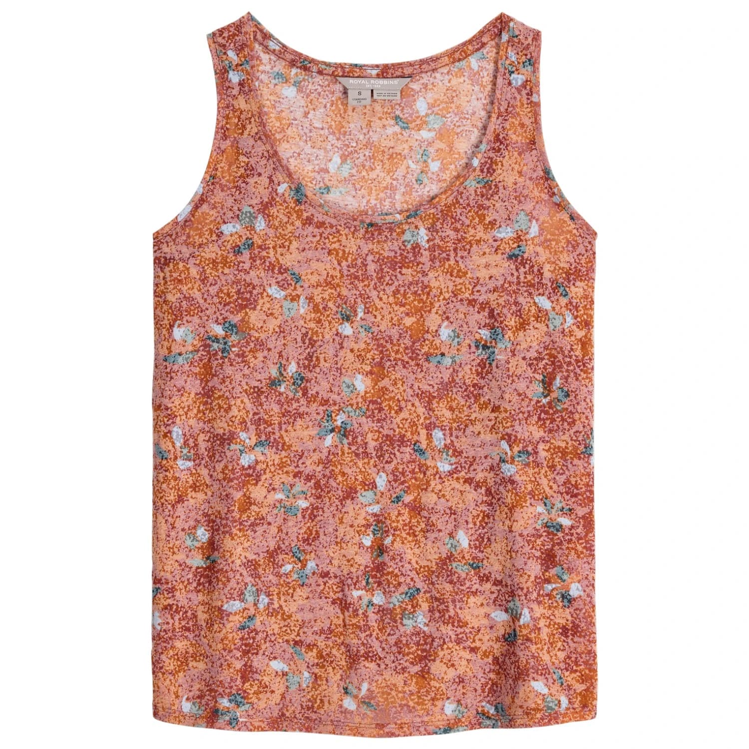 Дамски потник с широка презрамка Royal robbins Women's Featherweight Tank Tank top - Mahogany Marigold Pt