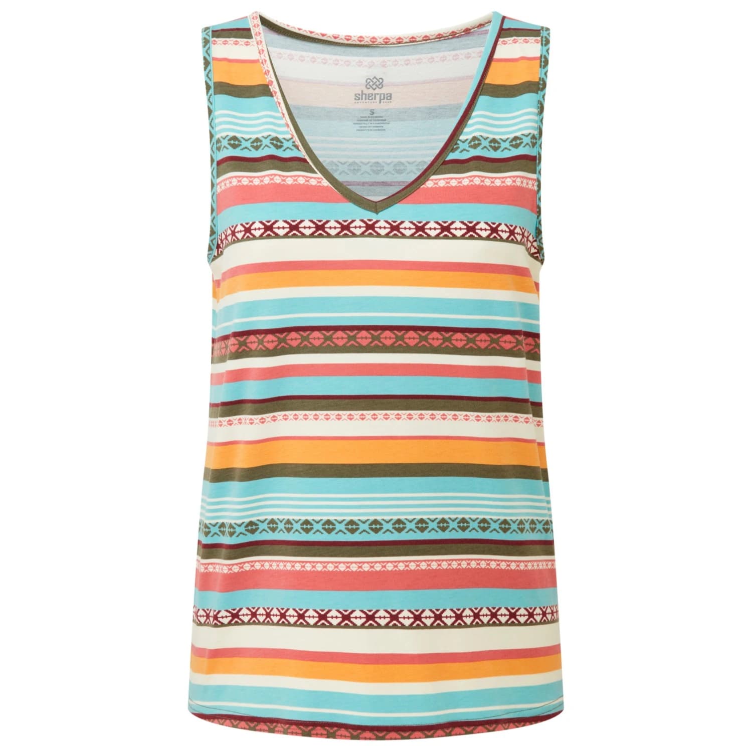 Дамски топ Sherpa Women's Neha V-Neck Tank Top - Evergreen Indreni