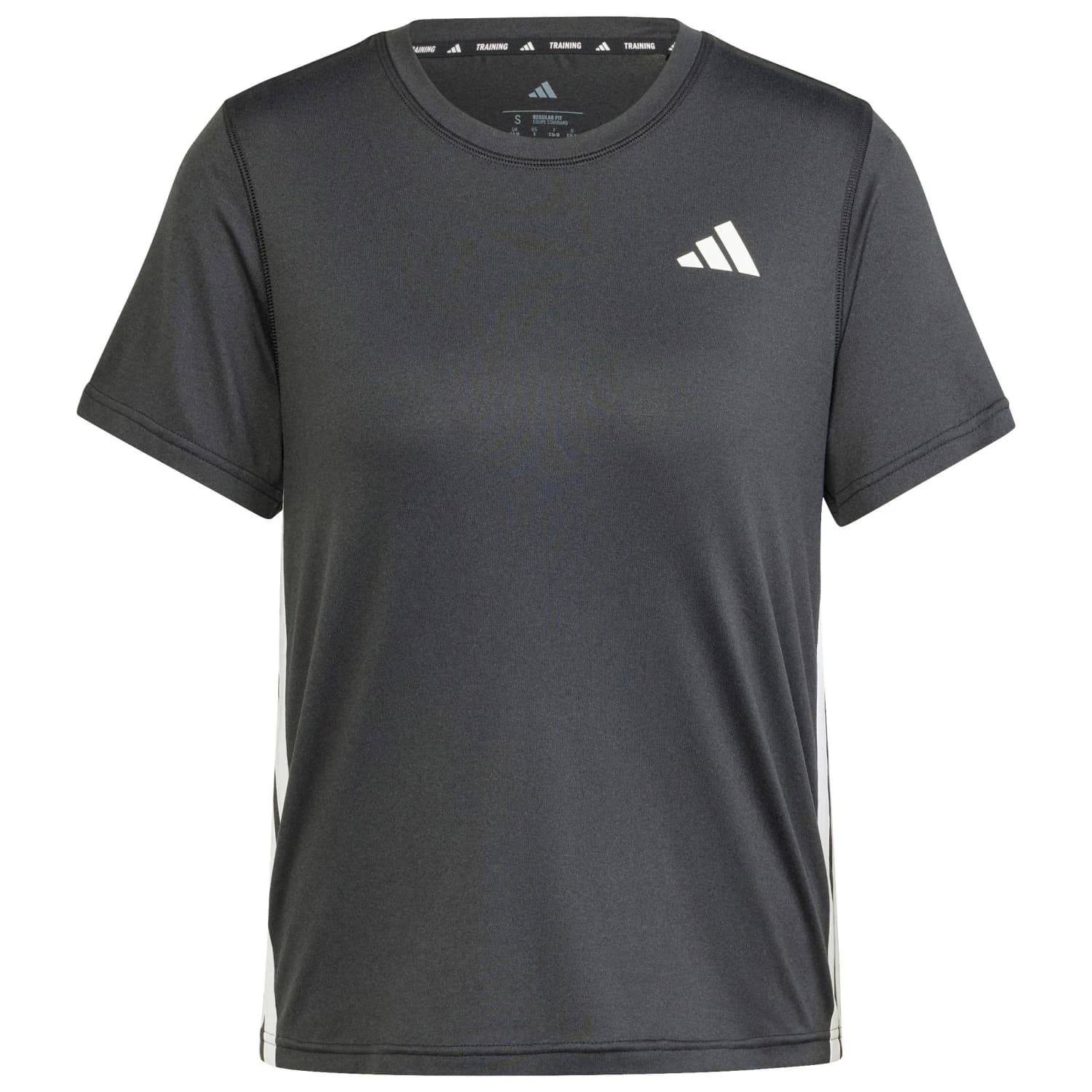 Дамска спортна тениска adidas Women's WE 3-Stripes Crew Tee Sport shirt - Black / White