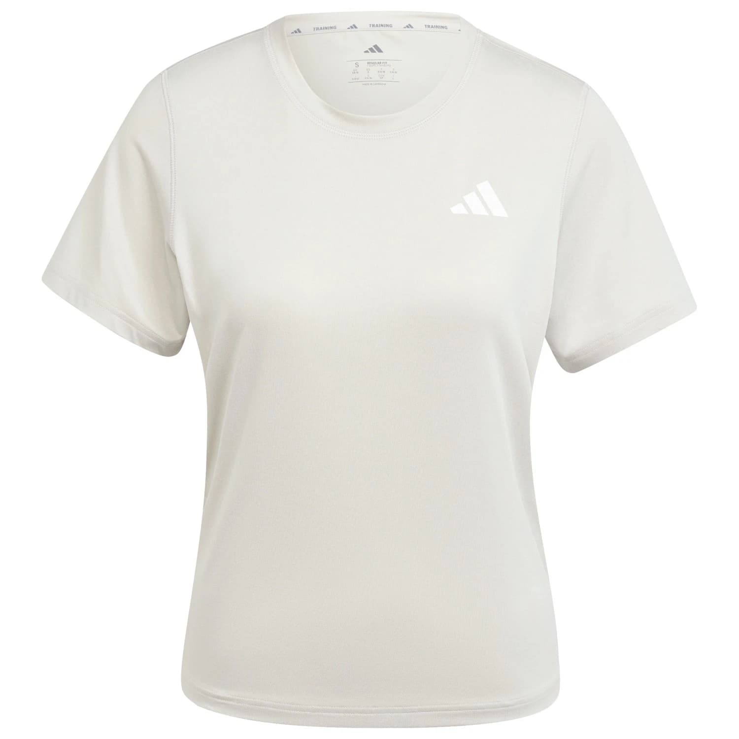 Дамска спортна тениска adidas Women's WE 3-Stripes Crew Tee Sport shirt - Wonder Alumina / White