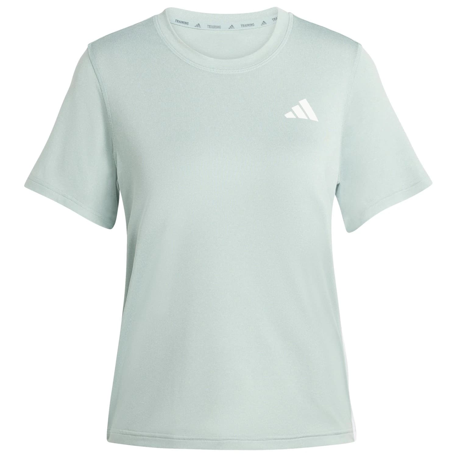 Дамска спортна тениска Adidas Women's WE 3-Stripes Crew Tee Sport shirt - Wonder Sage / White