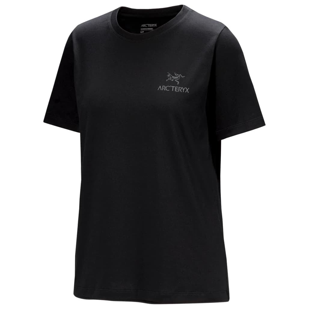 Дамска тениска Arc'teryx Women's Kragg SL Cotton Emblem Crew S/S T-shirt - Black