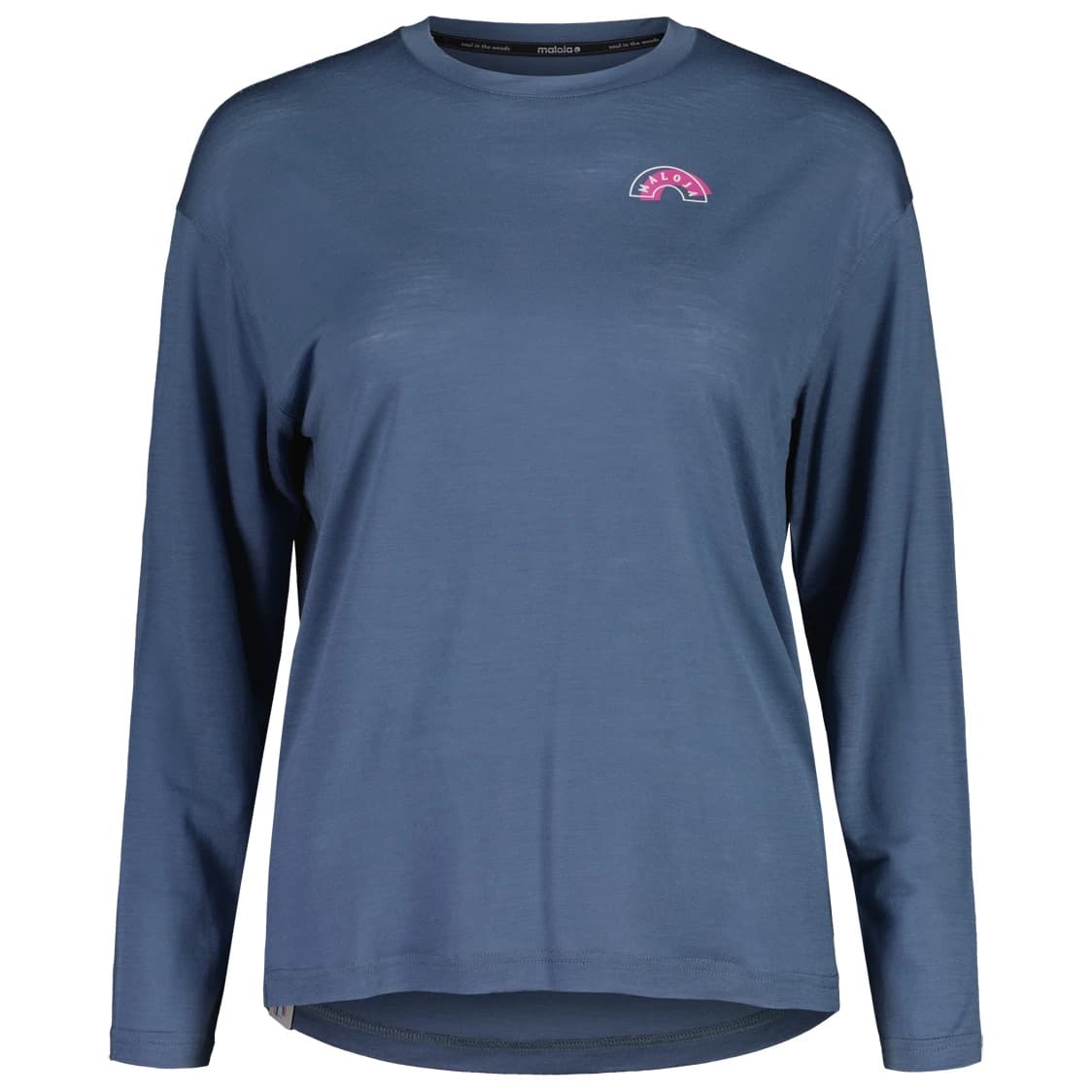 Дамска мериносова блуза Maloja Women's WiestalM. Merino shirt - Dusty Blue