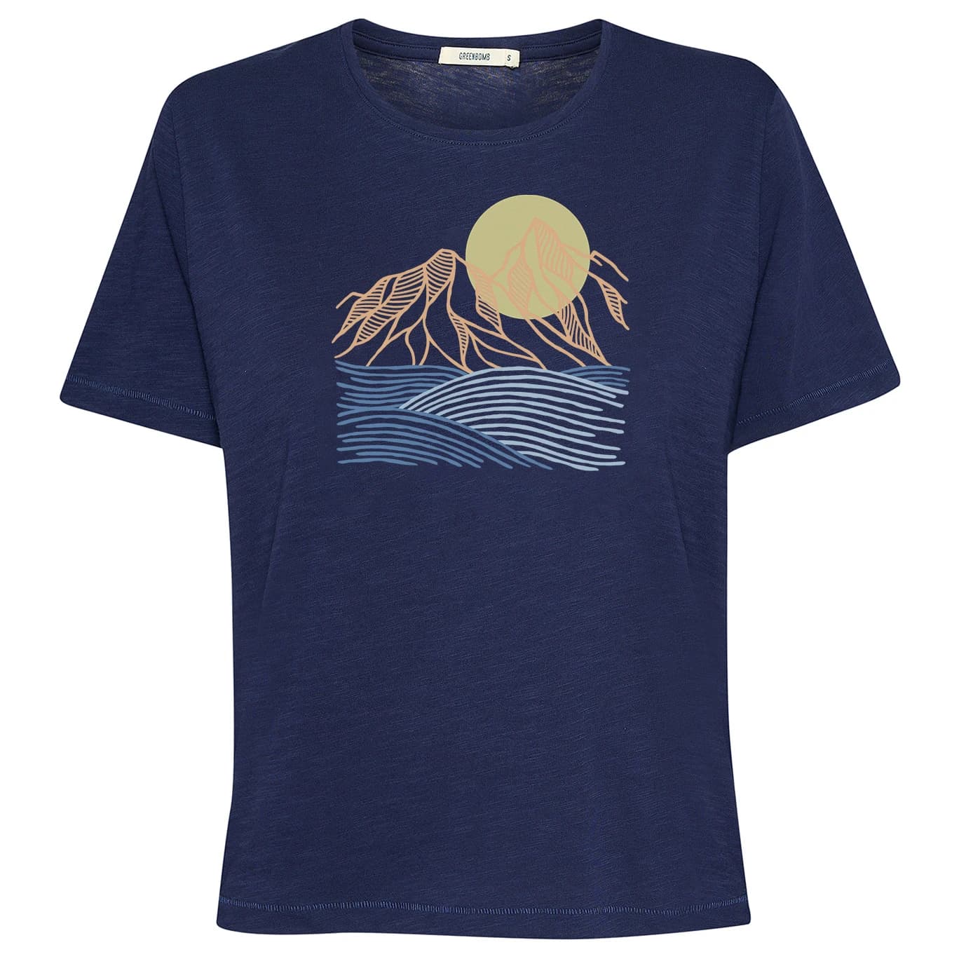 Дамска тениска GreenBomb Women's Mountain Scenery Nova T-shirt - Navy