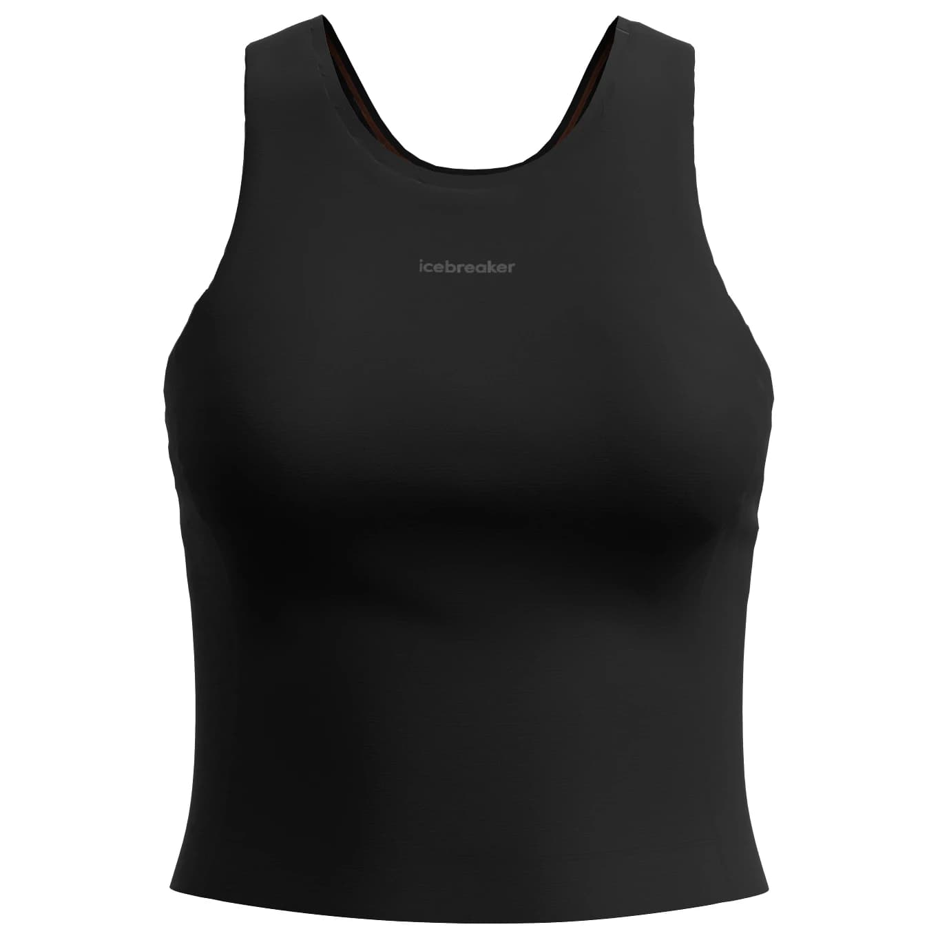 Дамска мериносова блуза Icebreaker Women's Merino 150 Active Cropped Bra-Tank Merino shirt - Black