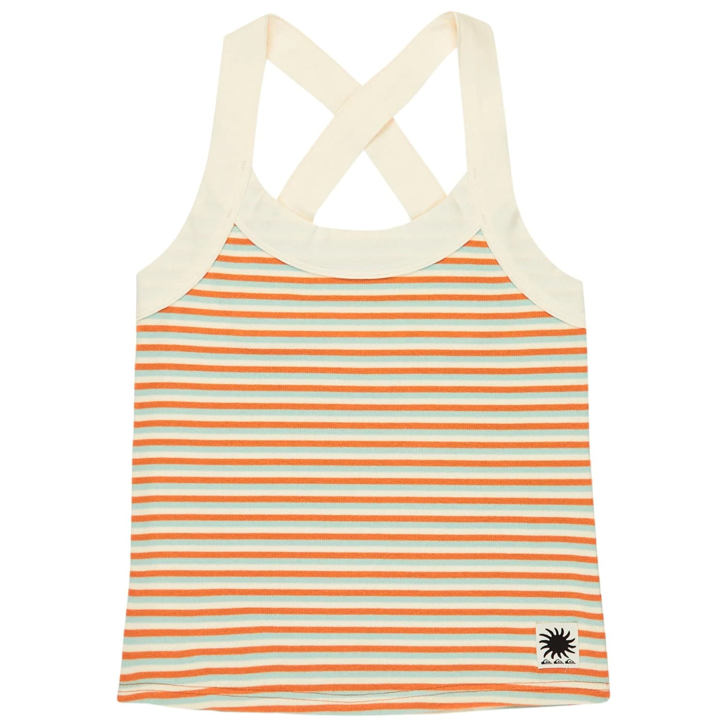 Дамски топ Quiksilver Women's Riza Striped Tank Top - Tobacco Riza Stripe