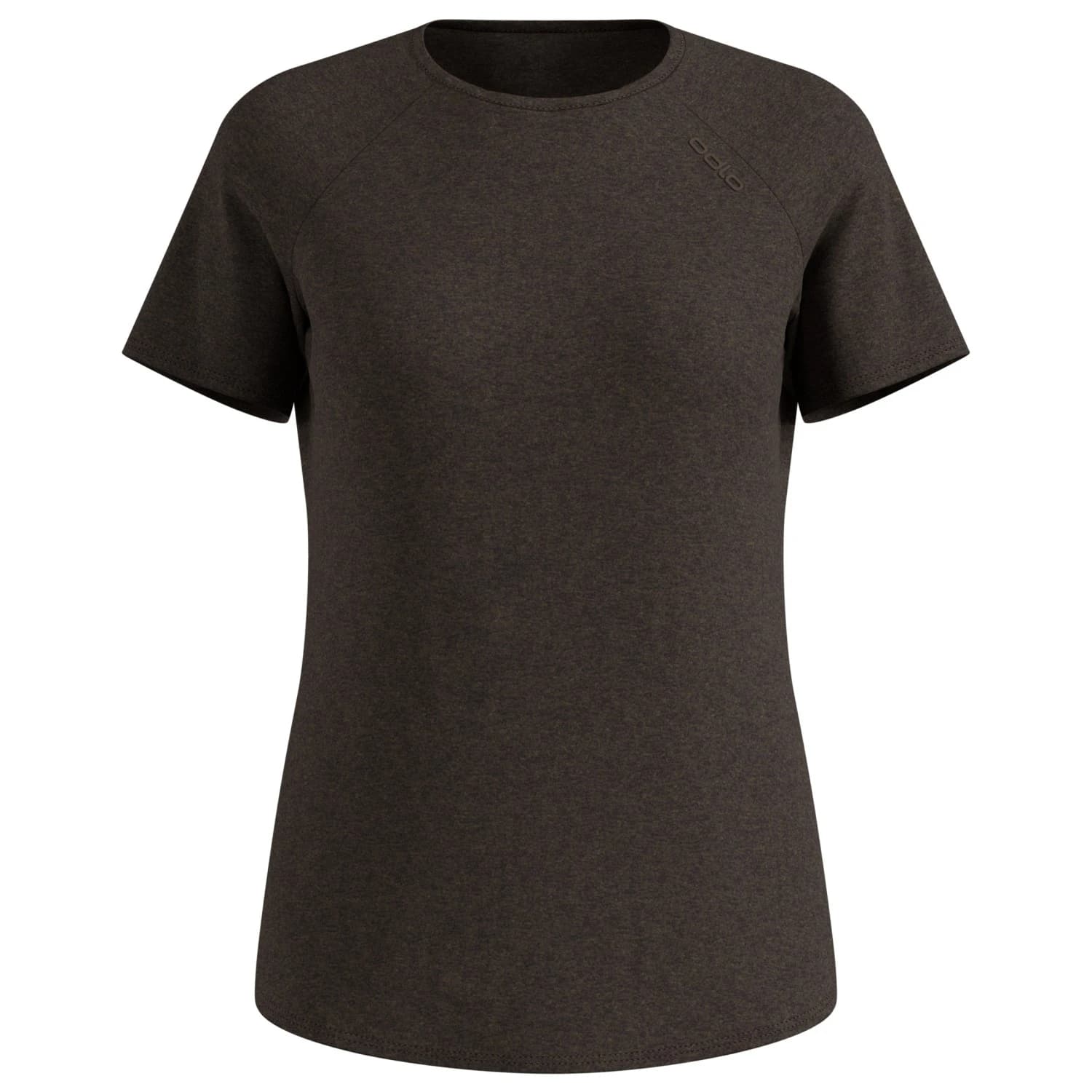 Дамска спортна тениска Odlo Women's Essential 365 T-Shirt Crew Neck S/S Sport shirt - Brown Granite Melange
