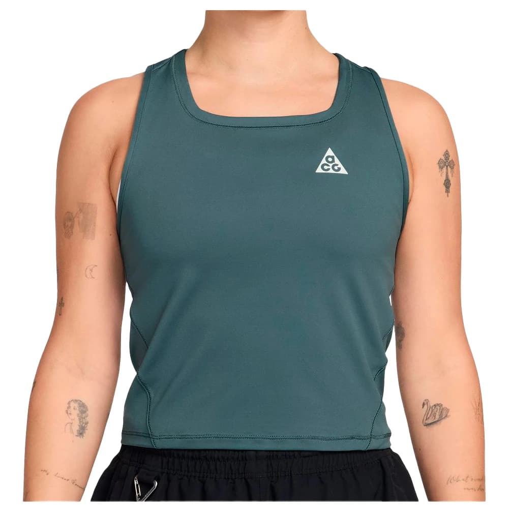 Дамски потник с широка презрамка Nike Women's ACG Trail Dri-Fit Tank Tank top - Mineral Slate / Summit White