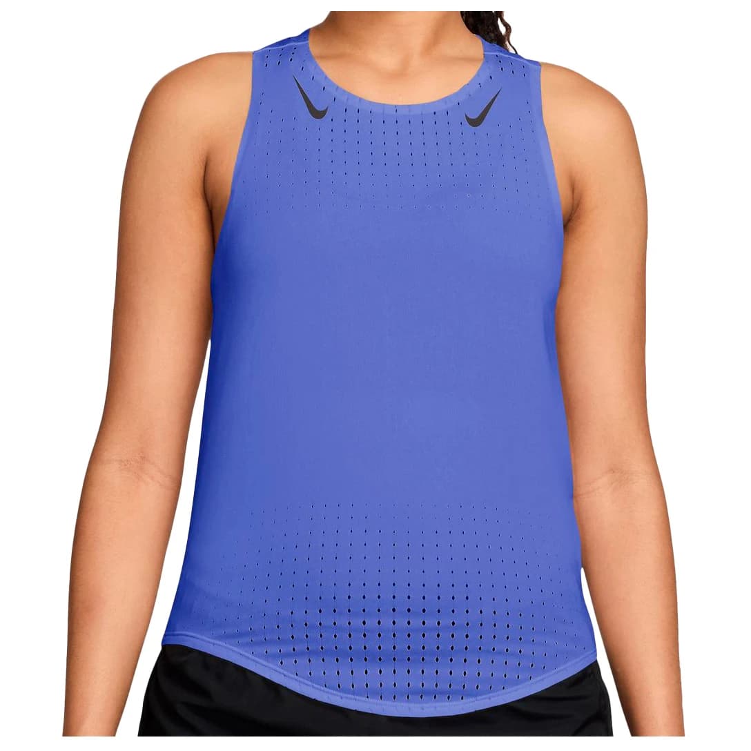 Дамски потник с широка презрамка Nike Women's AeroSwift Dri-FIT ADV Running Singlet Running shirt - Sapphire / Black