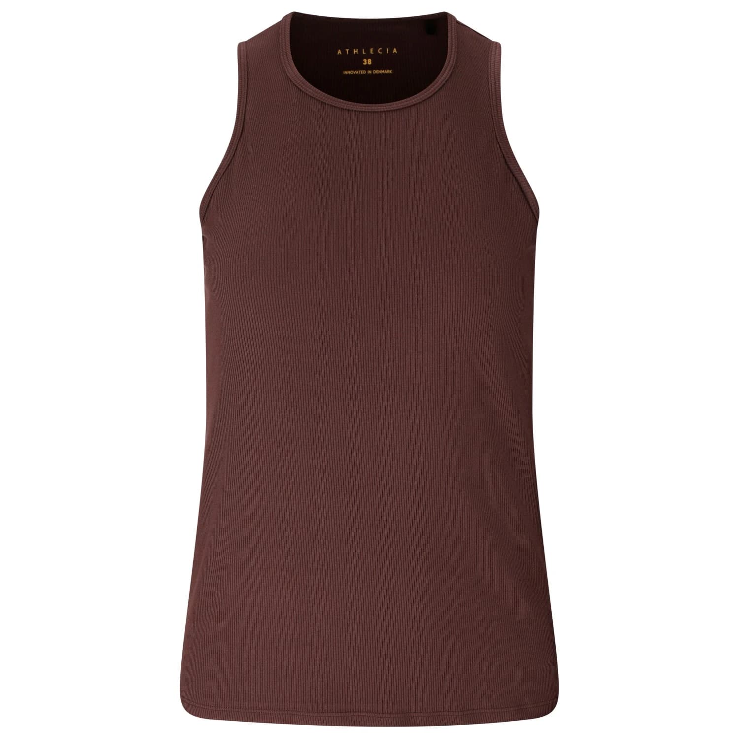 Дамски топ ATHLECIA Women's Tinashe V2 Halterneck Rib Top - Chocolate Torte