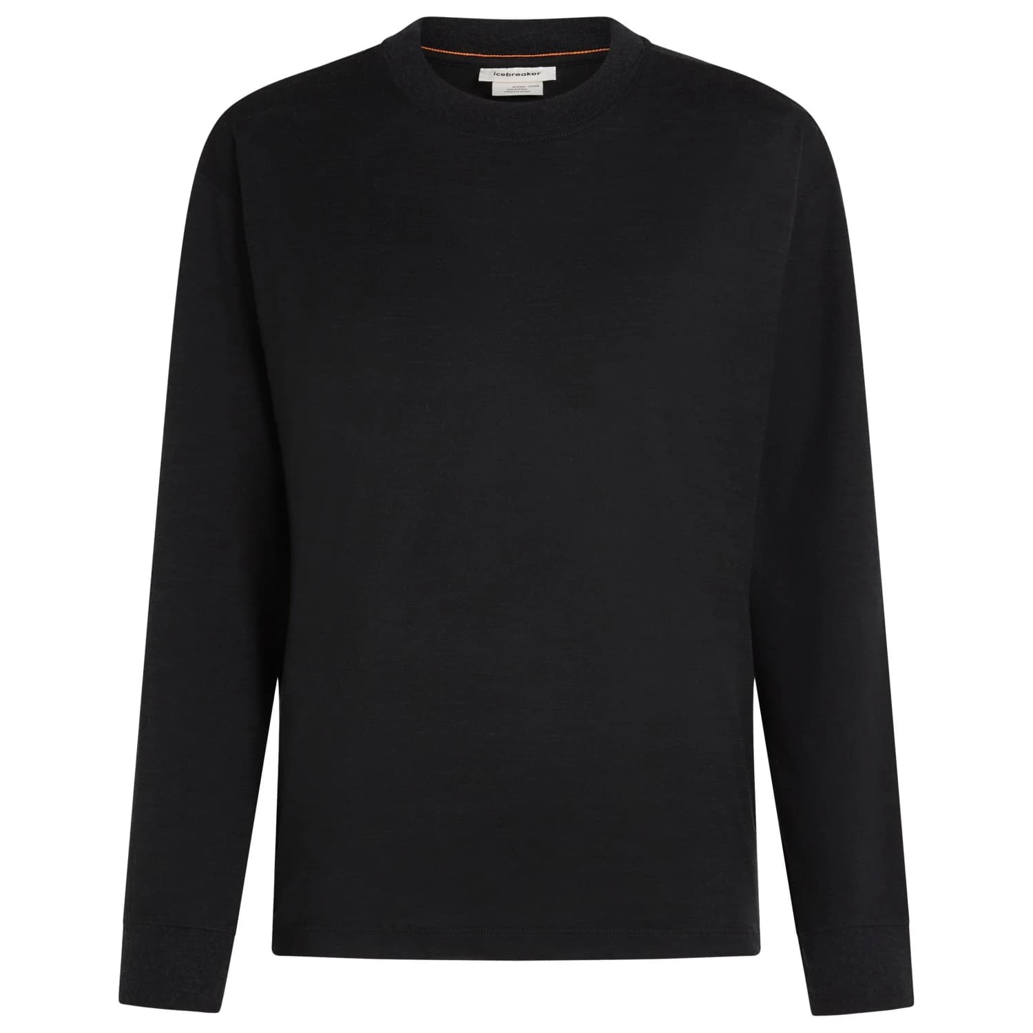 Дамска мериносова блуза Icebreaker Women's Merino 150 Tech Lite L/S Relaxed Tee Merino shirt - Black