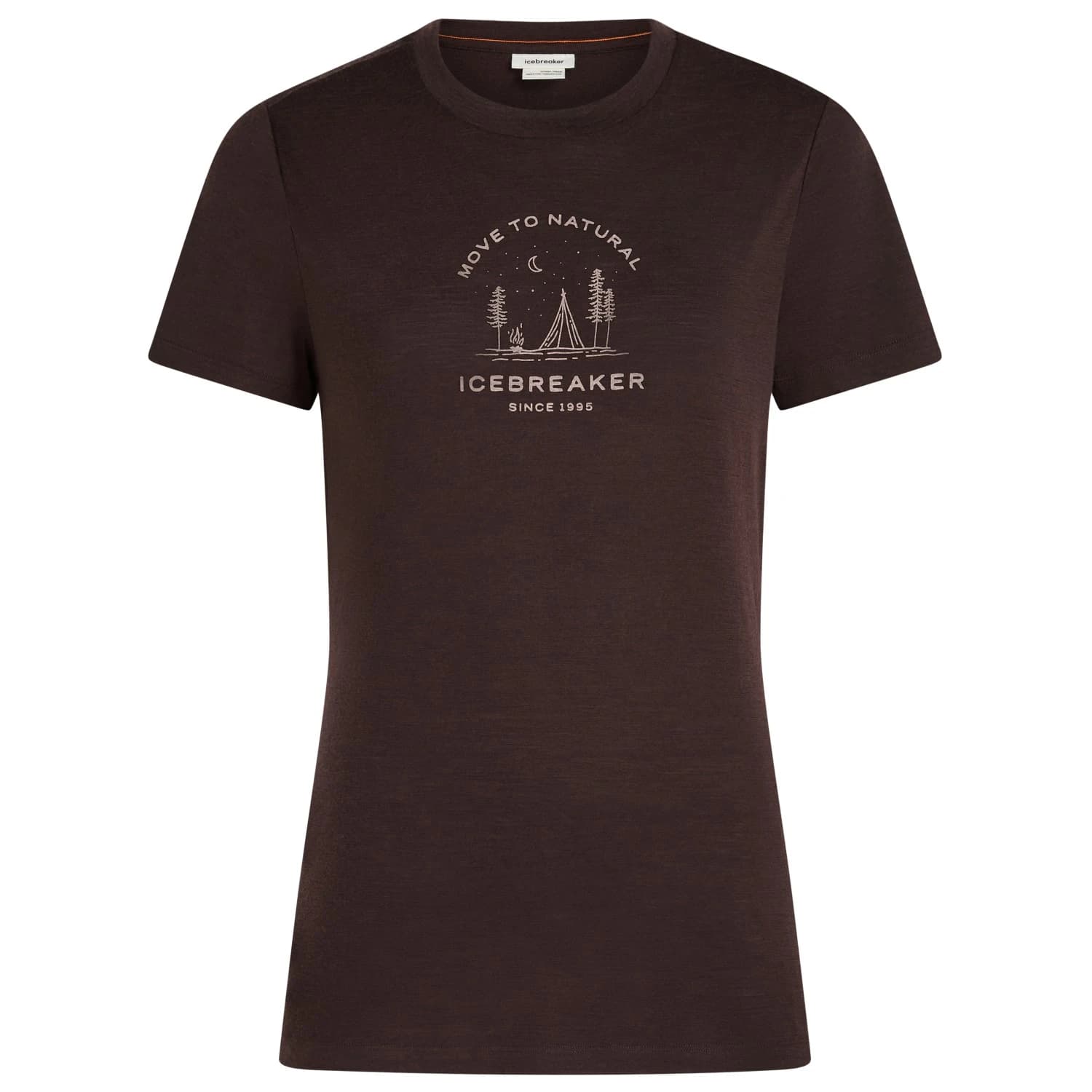 Дамска мериносова блуза Icebreaker Women's Merino 150 Tech Lite S/S Tee Peaceful Pass Merino shirt - Bittersweet