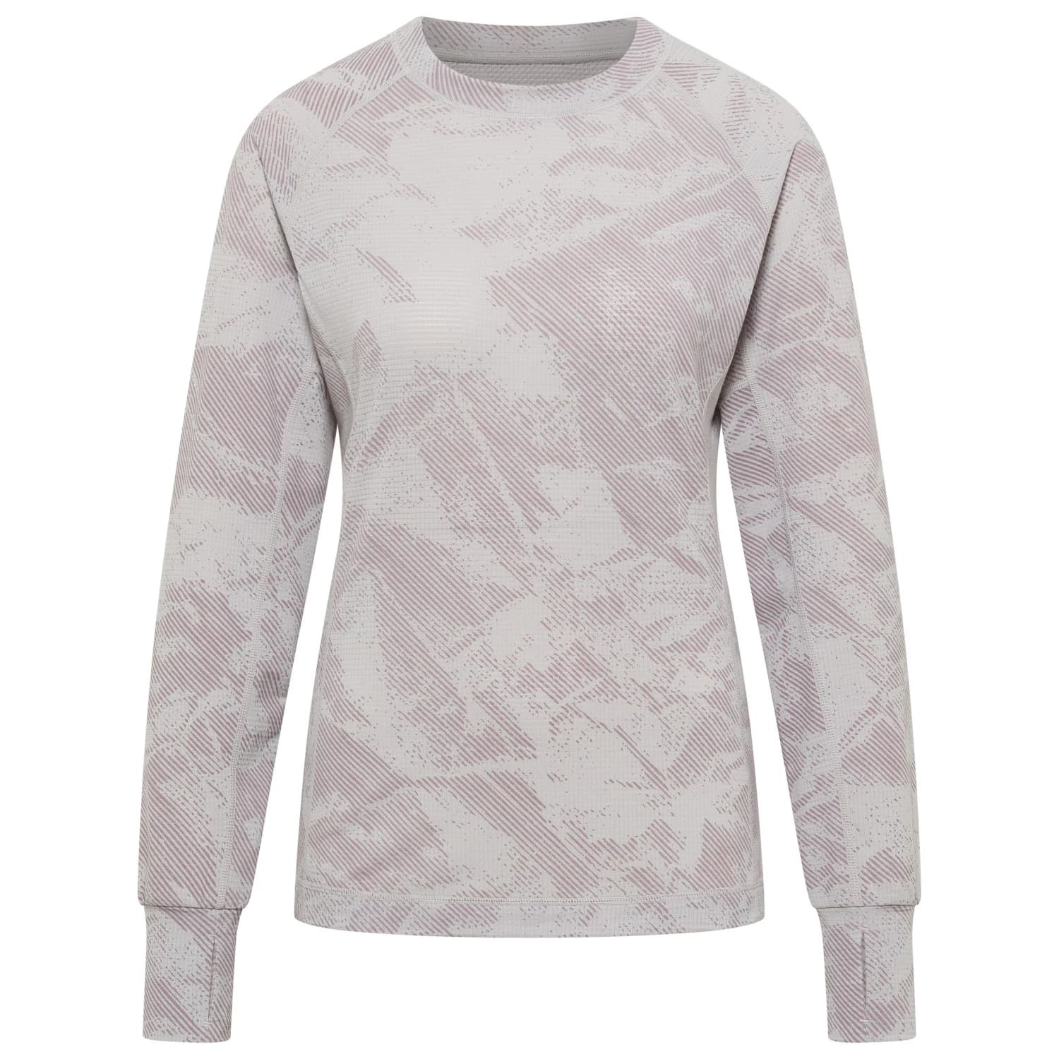 Мериносова блуза Stoic Women's PerformanceMerino170 PorsiSt. L/S Merino shirt - Moon Grey / Misty Purple / AOP