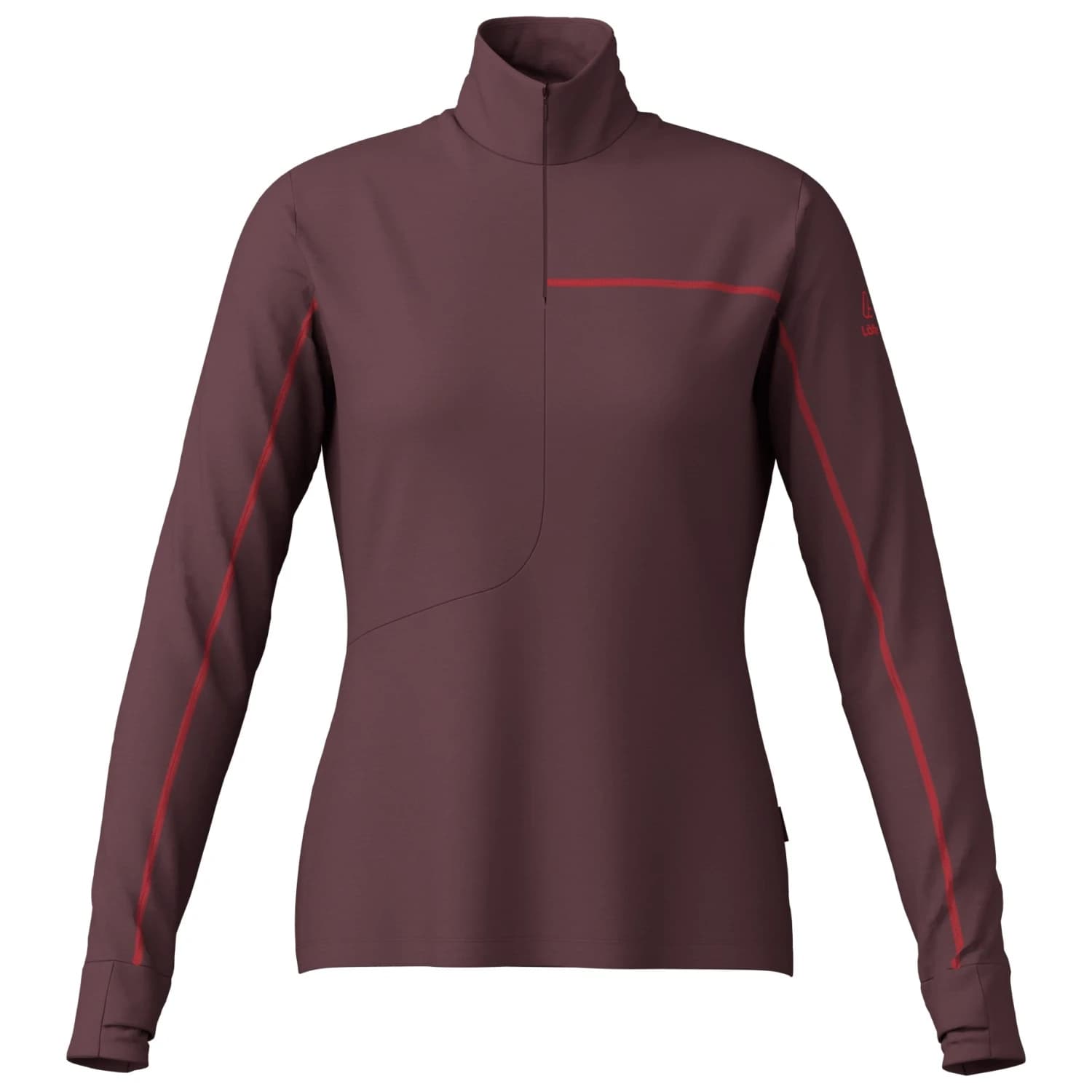 Мериносова блуза Löffler Women's Midlayer Fine Transtex Merino Merino shirt - Castagne