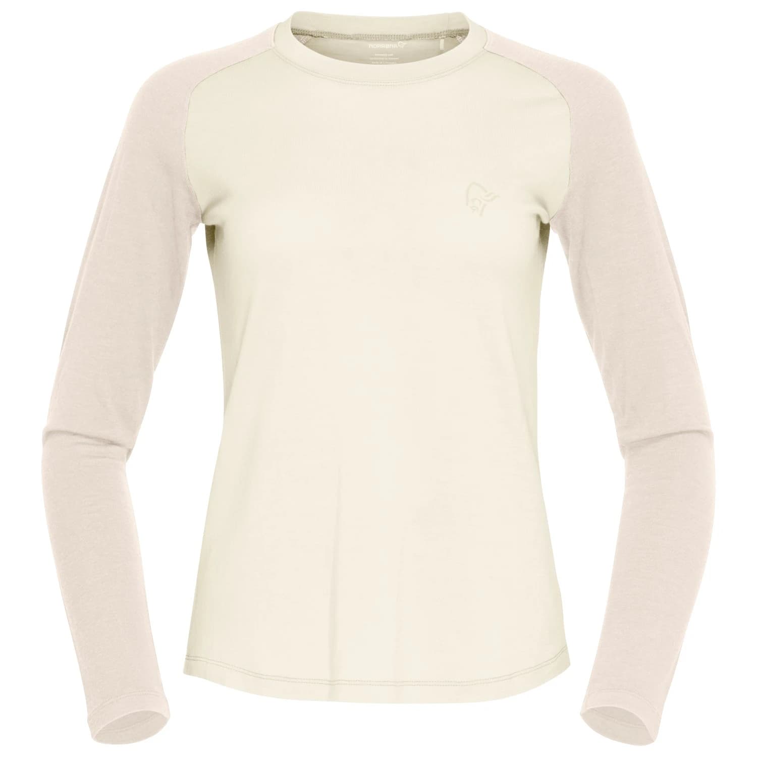 Дамска мериносова блуза Norrøna Women's Femund Pureull Long Sleeve Merino shirt - Whisper White