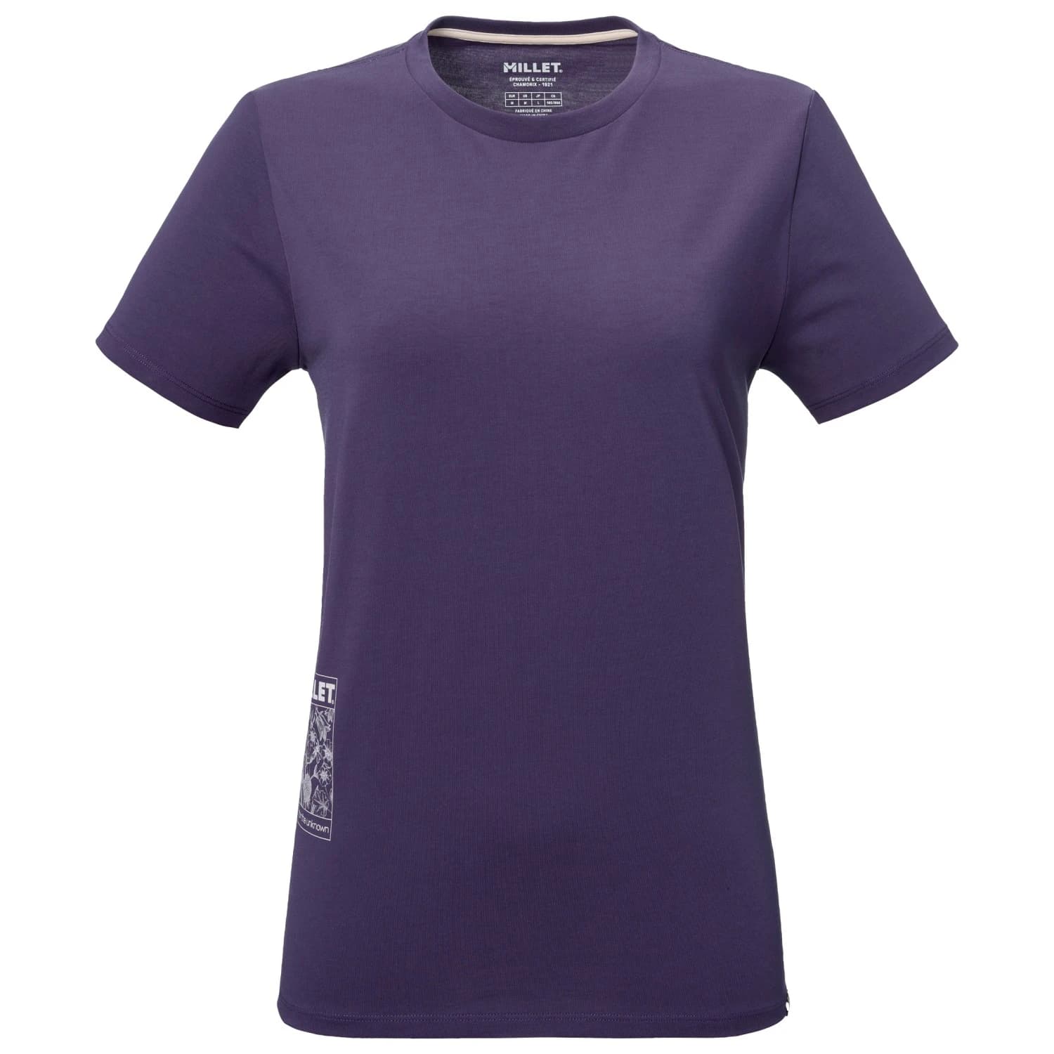 Дамска тениска Millet Women's Chamonix Flower S/S T-shirt - Purple Velvet