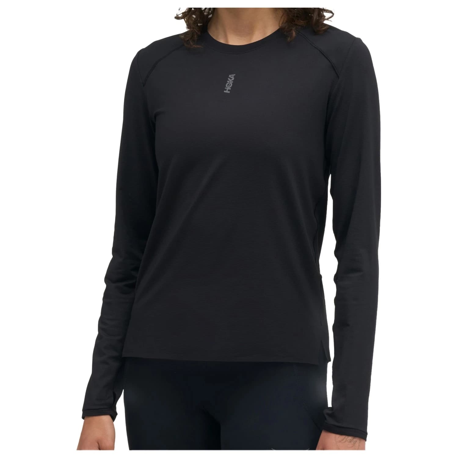 Дамска тениска HOKA Women's Everyrun Long Sleeve Running shirt - Black