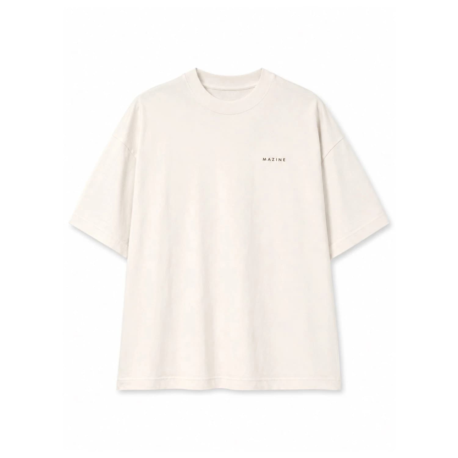 Дамска тениска Mazine Women's Back Print Theme T-Shirt - Offwhite / Coffee