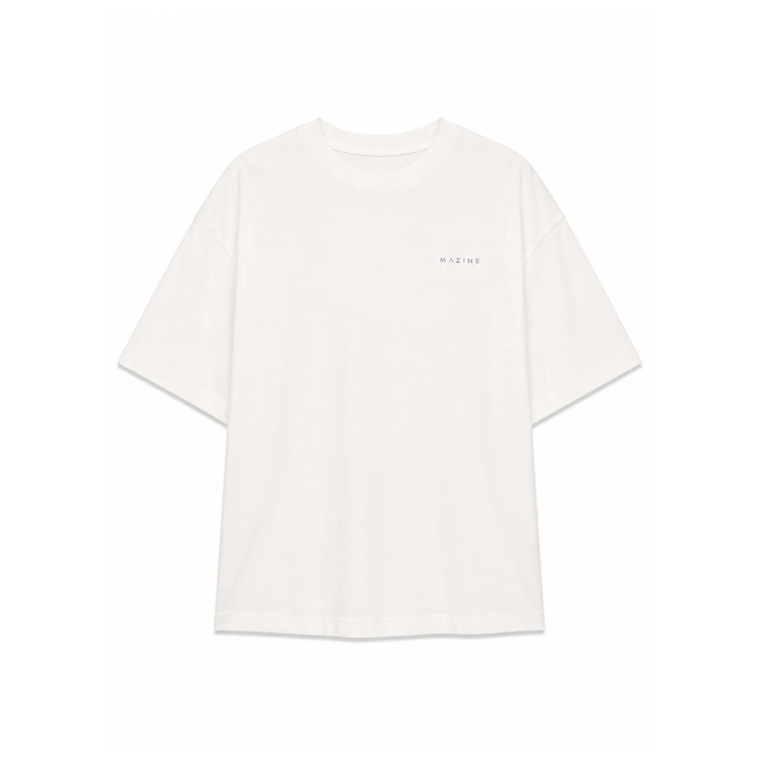 Дамска тениска Mazine Women's Back Print Theme T-Shirt - Offwhite / Donut