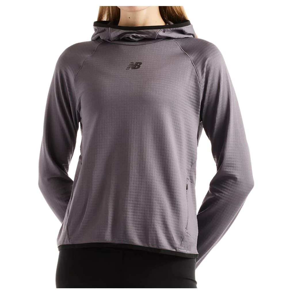 Тениска New Balance Women's RC Essential Heat Grid Hoodie Running shirt - Grey