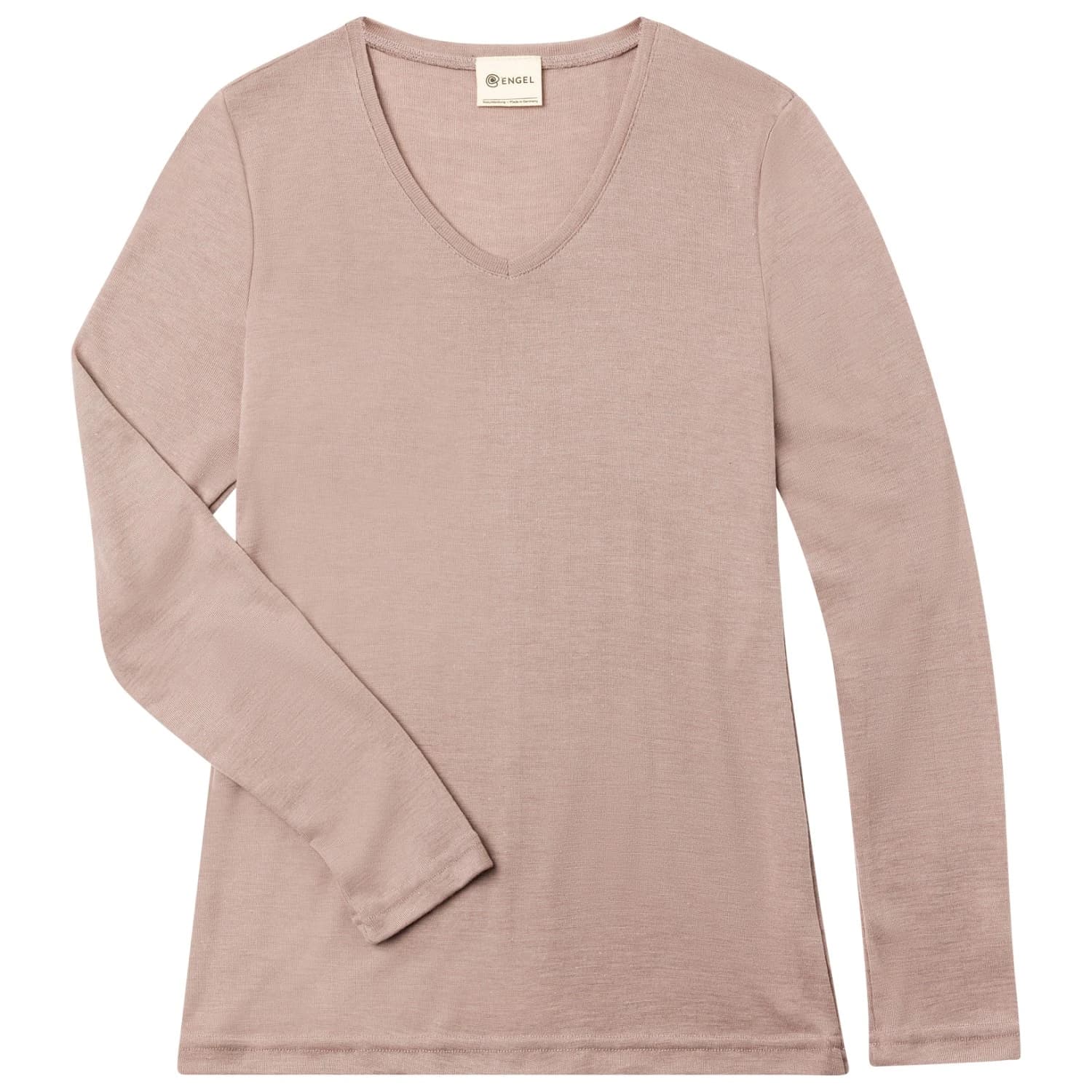 Дамско мериносово термобельо Engel Women's Shirt L/S Merino shirt - Dustyrose