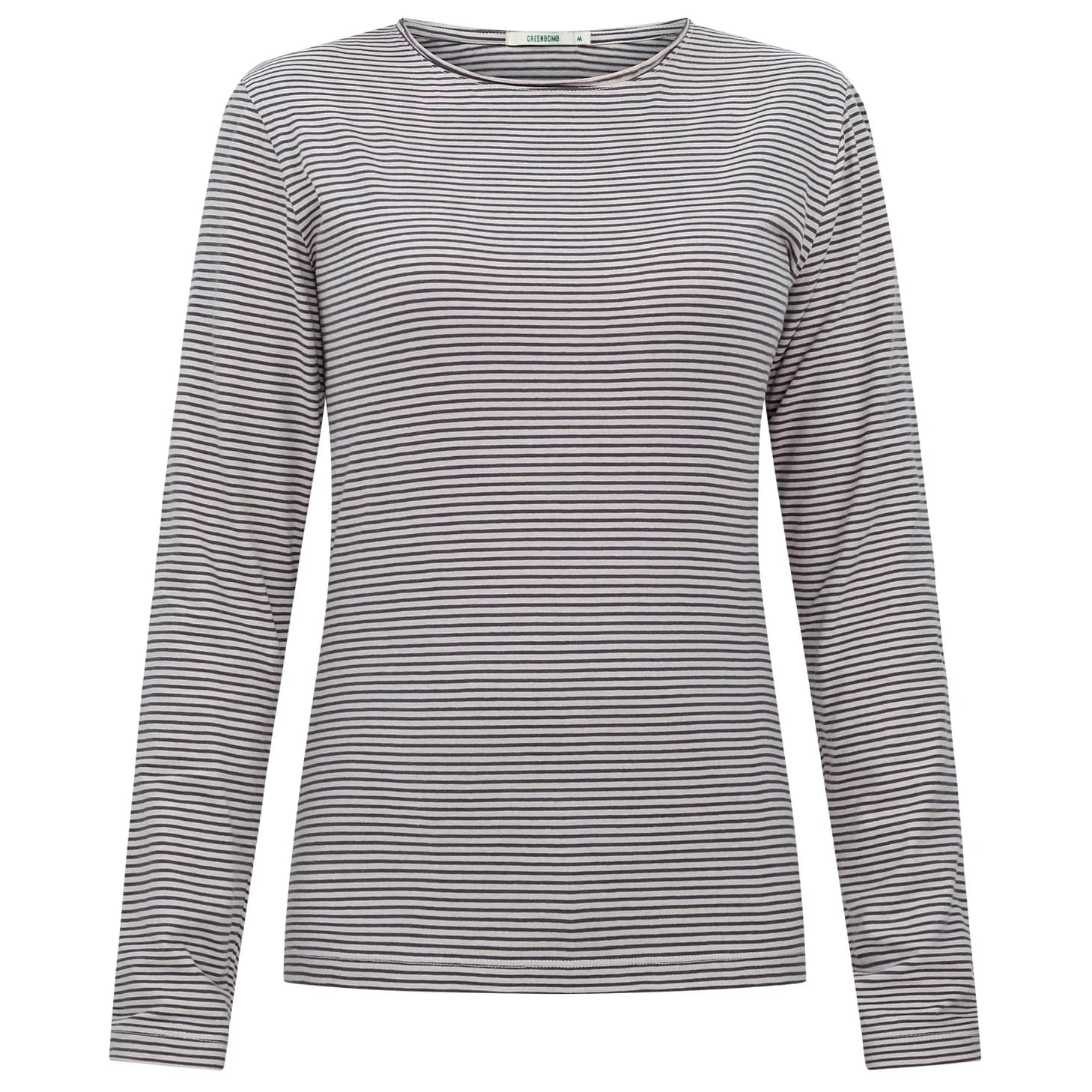 Дамска блуза с дълъг ръкав GreenBomb Basic Yummy Longsleeve - Sandstone Stripes