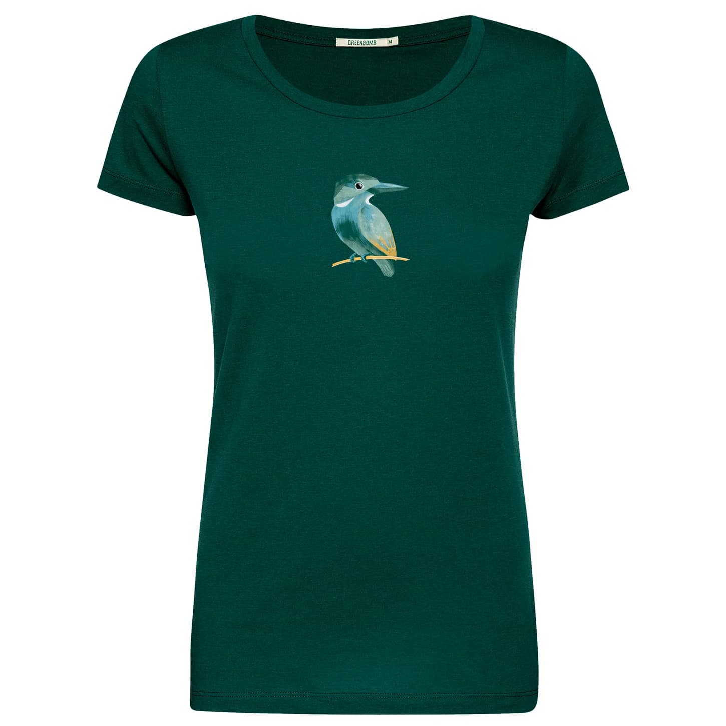 Дамска тениска GreenBomb Bird Look Loves T-shirt - Petrol Green