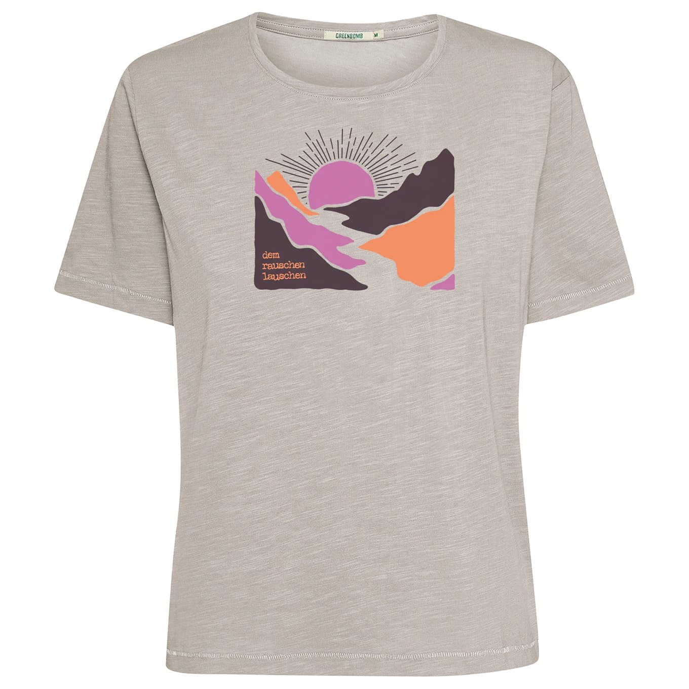Дамска тениска GreenBomb River Sundown Nova T-shirt - Sandstone