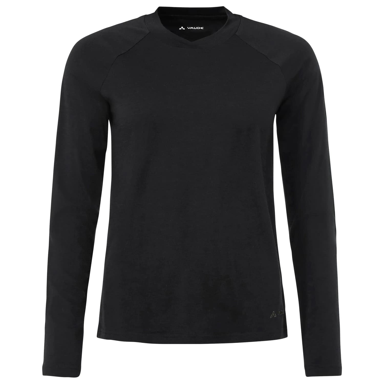 Дамска мериносова блуза Vaude Women's Essential Wool L/S T-Shirt Merino shirt - Black