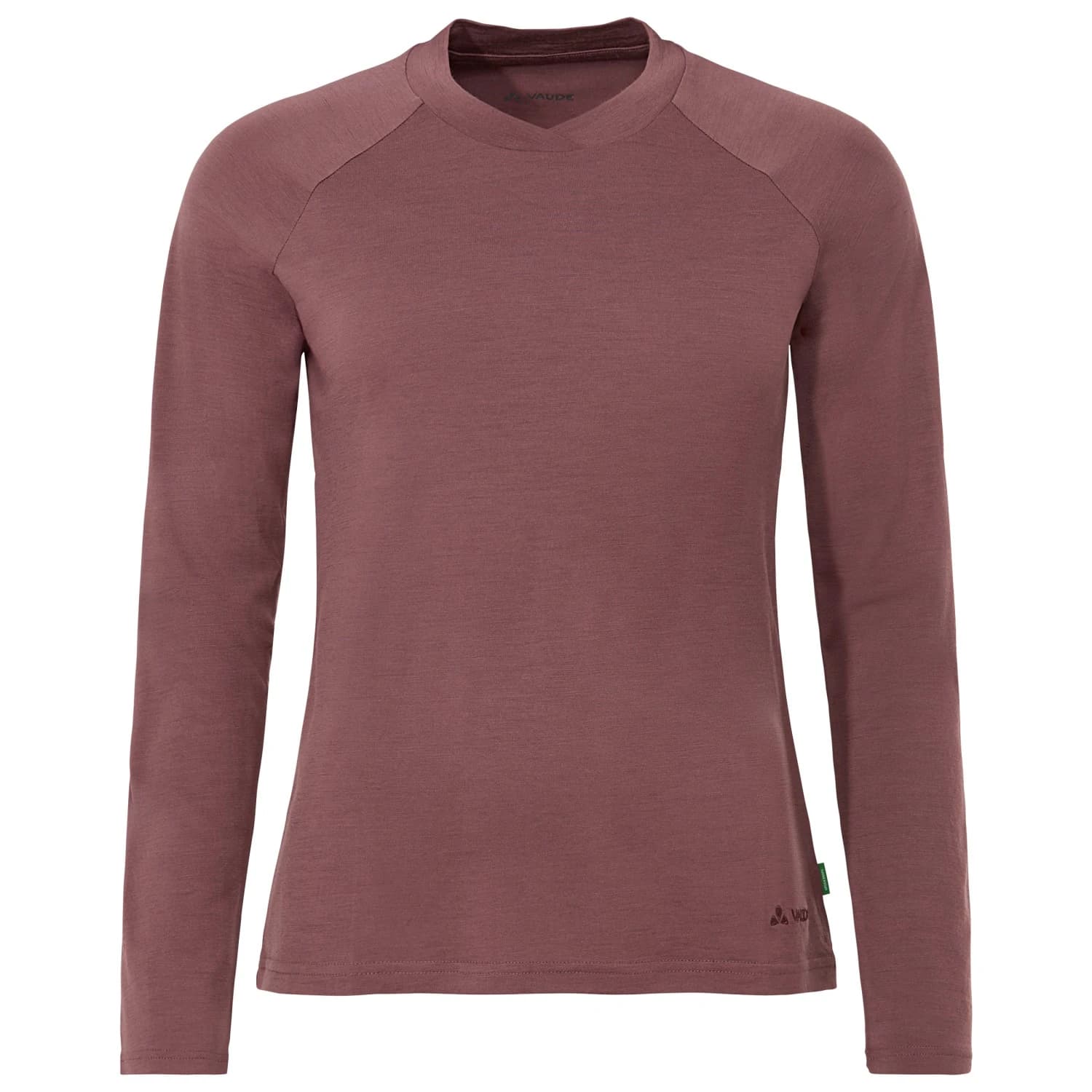Дамска мериносова блуза Vaude Women's Essential Wool L/S T-Shirt Merino shirt - Ruby Dusk