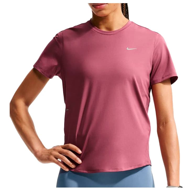 Дамска тениска Nike Women's Swift Dri-Fit Top S/S Standard Running shirt - Pink Smoke / Reflective Silver