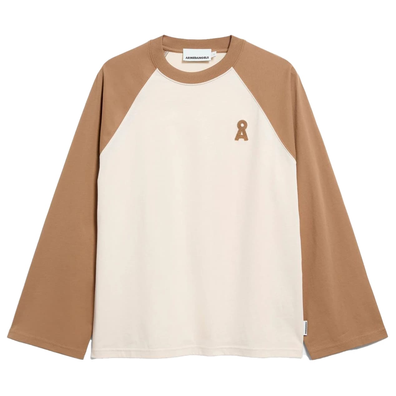 Блуза с дълъг ръкав ARMEDANGELS Women's Iconic Å Raglan Longsleeve Longsleeve - Undyed / Amberwood