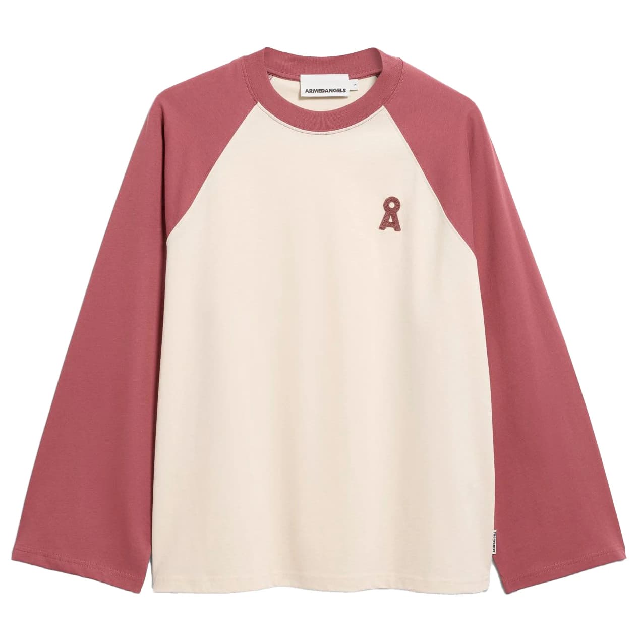 Блуза с дълъг ръкав ARMEDANGELS Women's Iconic Å Raglan Longsleeve Longsleeve - Undyed / Velvet Ember