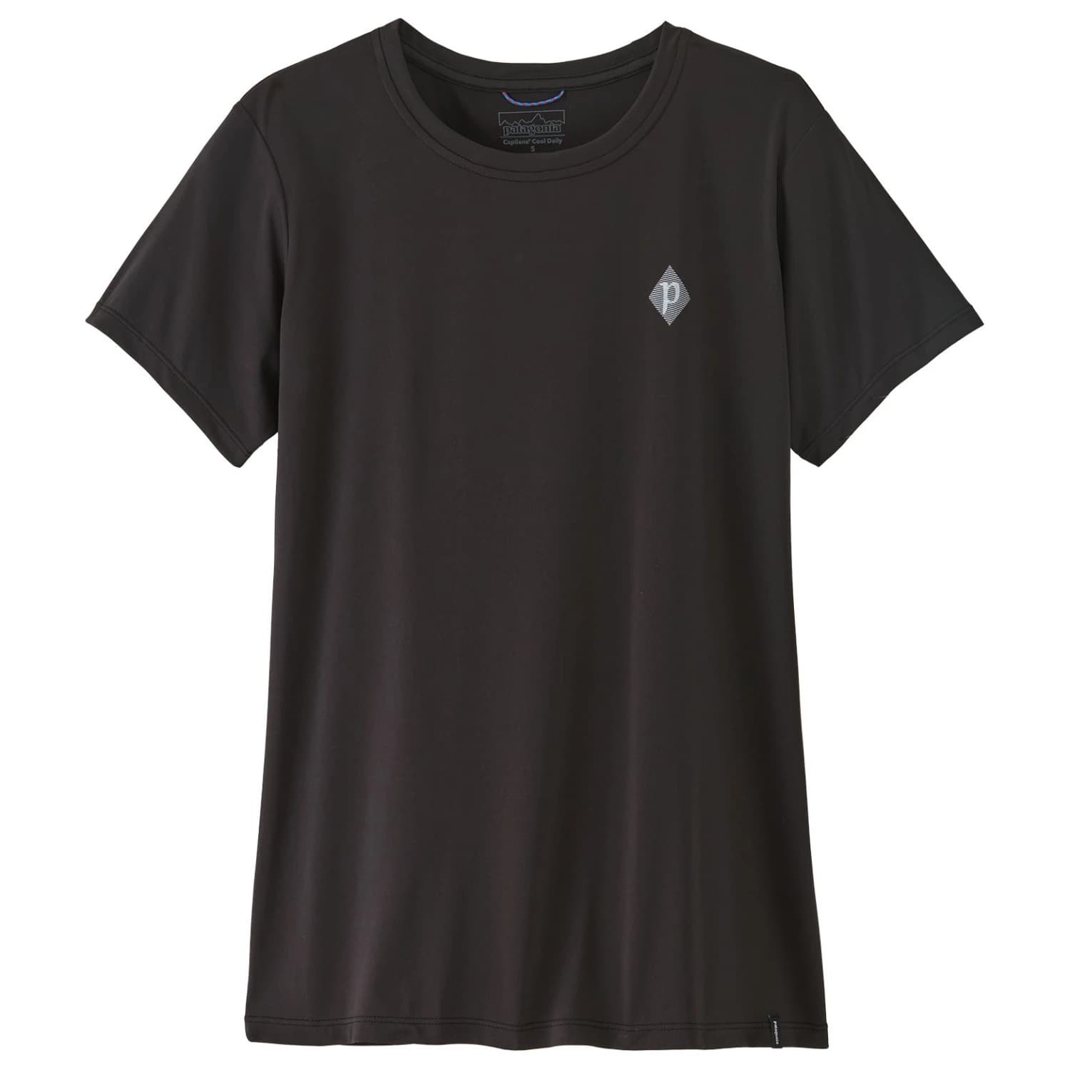 Дамска спортна тениска Patagonia Women's Capilene Cool Daily Shirt Hut Tripper Sport shirt - Black