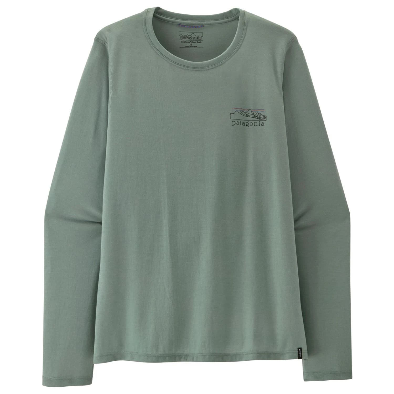 Дамска спортна тениска Patagonia Women's L/S Capilene Cool Trail Shirt Sport shirt - Cover Green
