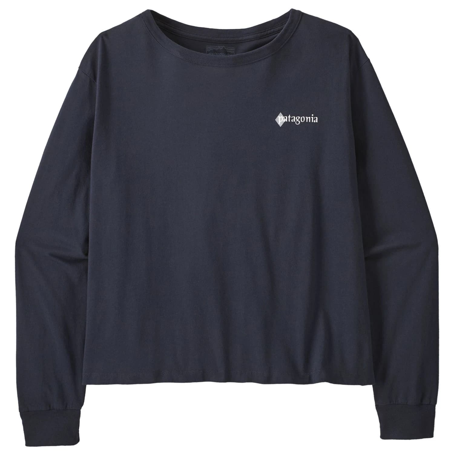 Дамска блуза с дълъг ръкав Patagonia Women's L/S Hut Tripper Easy Cut T-Shirt Longsleeve - Smolder Blue