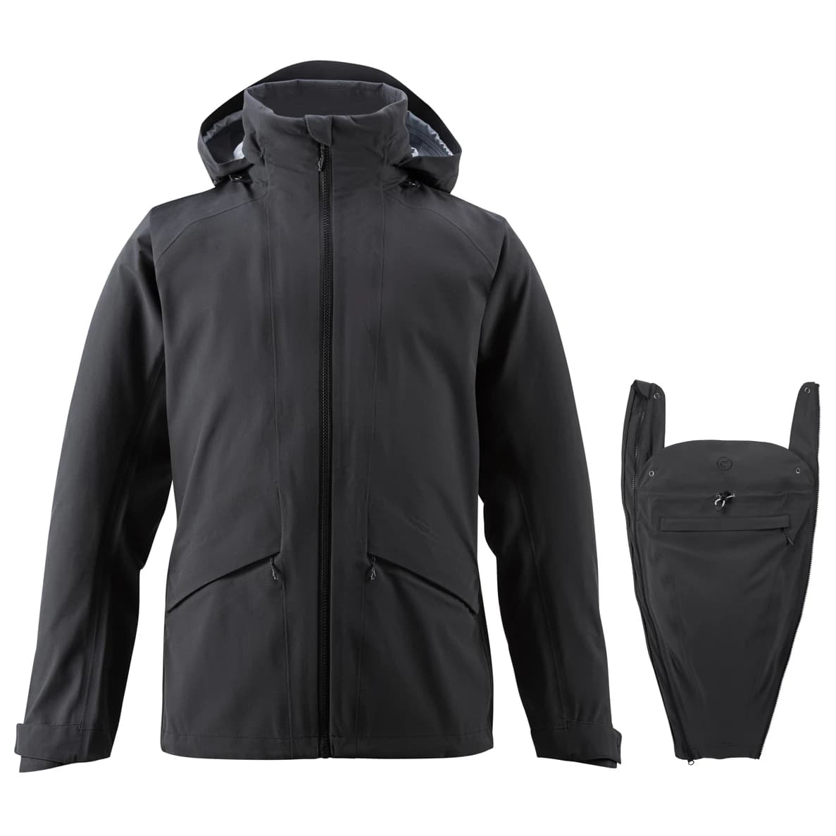 Мъжко водоустойчиво яке Mamalila Outdoor Babywearing Jacket for Explorers Waterproof jacket - Black