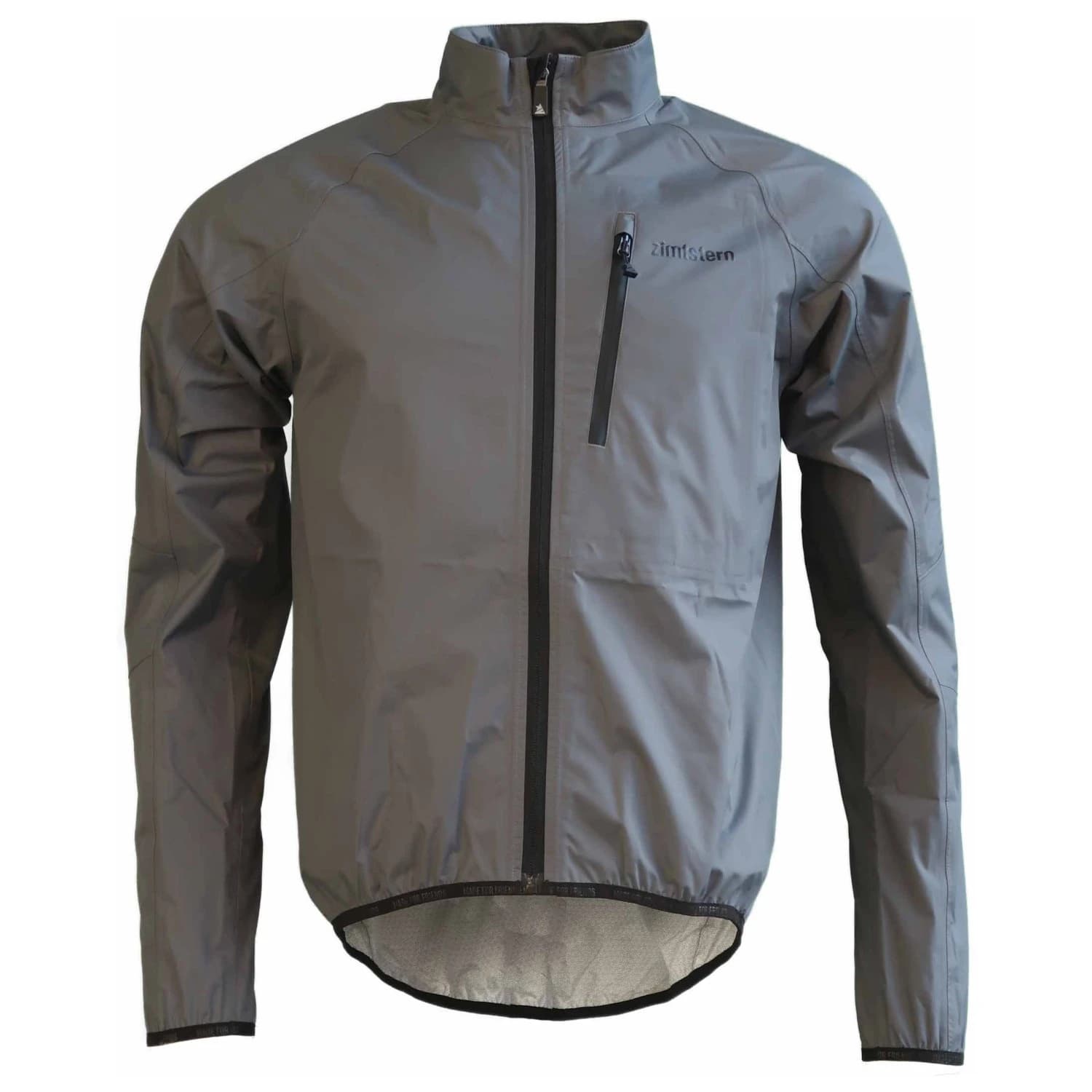 Мъжко водоустойчиво яке за колоездене Zimtstern Boltz Packable Rain Jacket Waterproof jacket - Gun Metal
